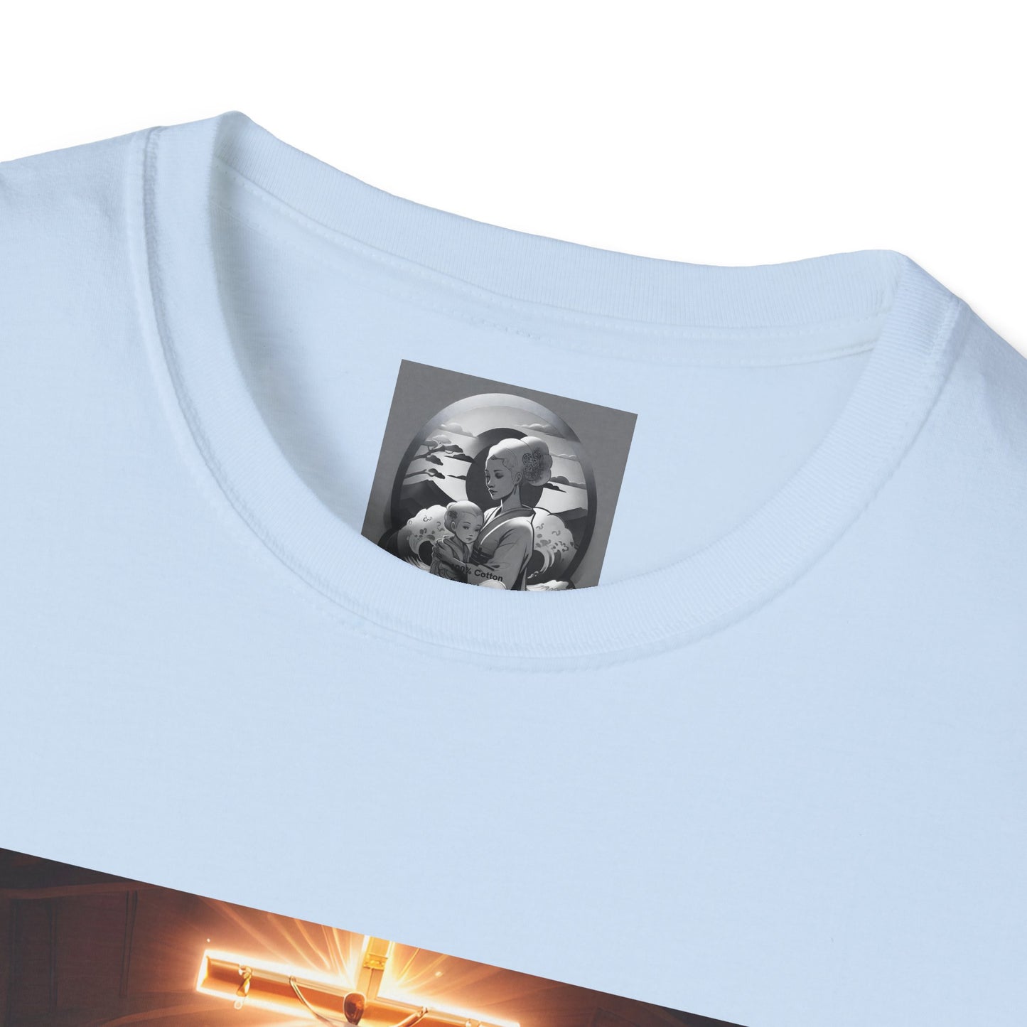 "In God we trust" Double Print Unisex Softstyle T-Shirt