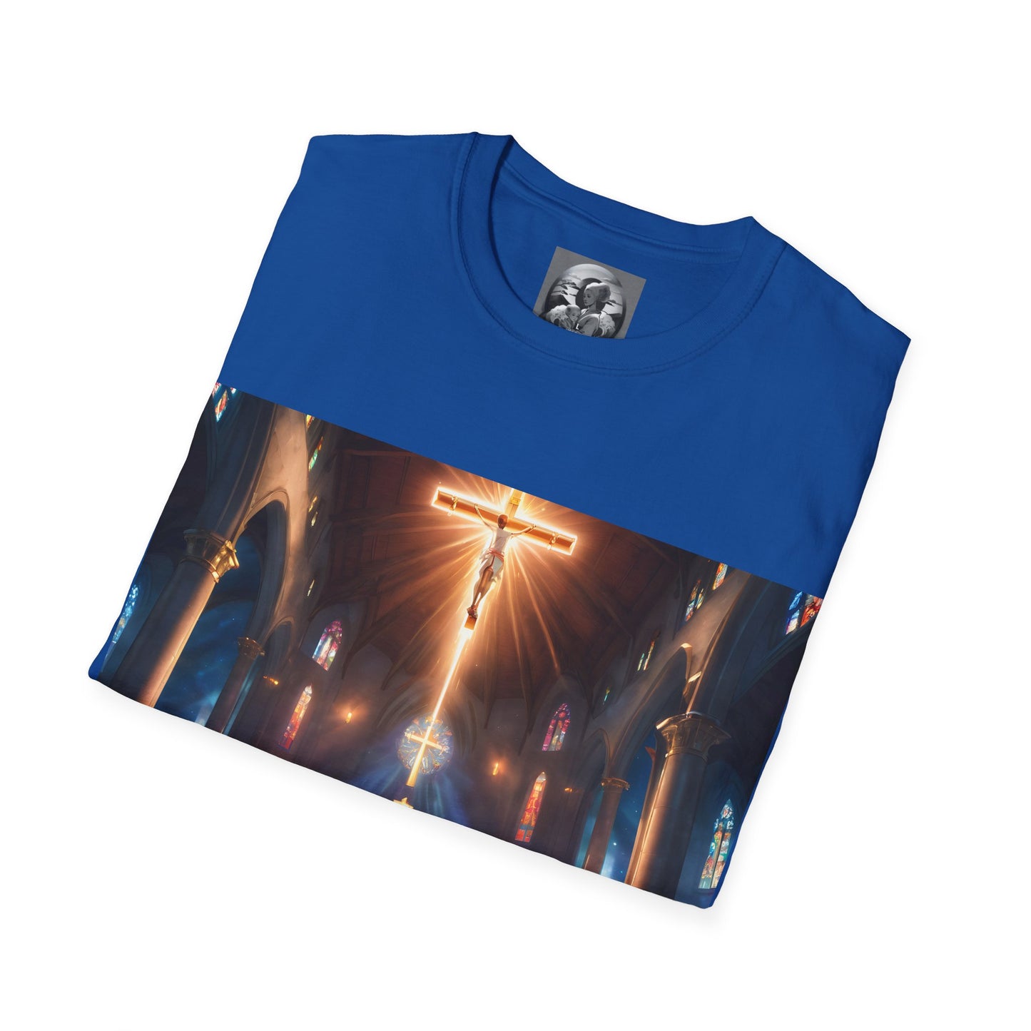 "In God we trust" Double Print Unisex Softstyle T-Shirt
