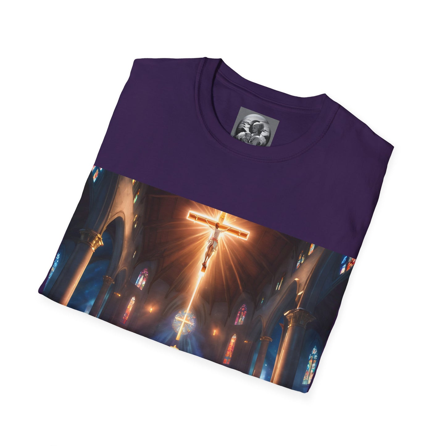"In God we trust" Double Print Unisex Softstyle T-Shirt
