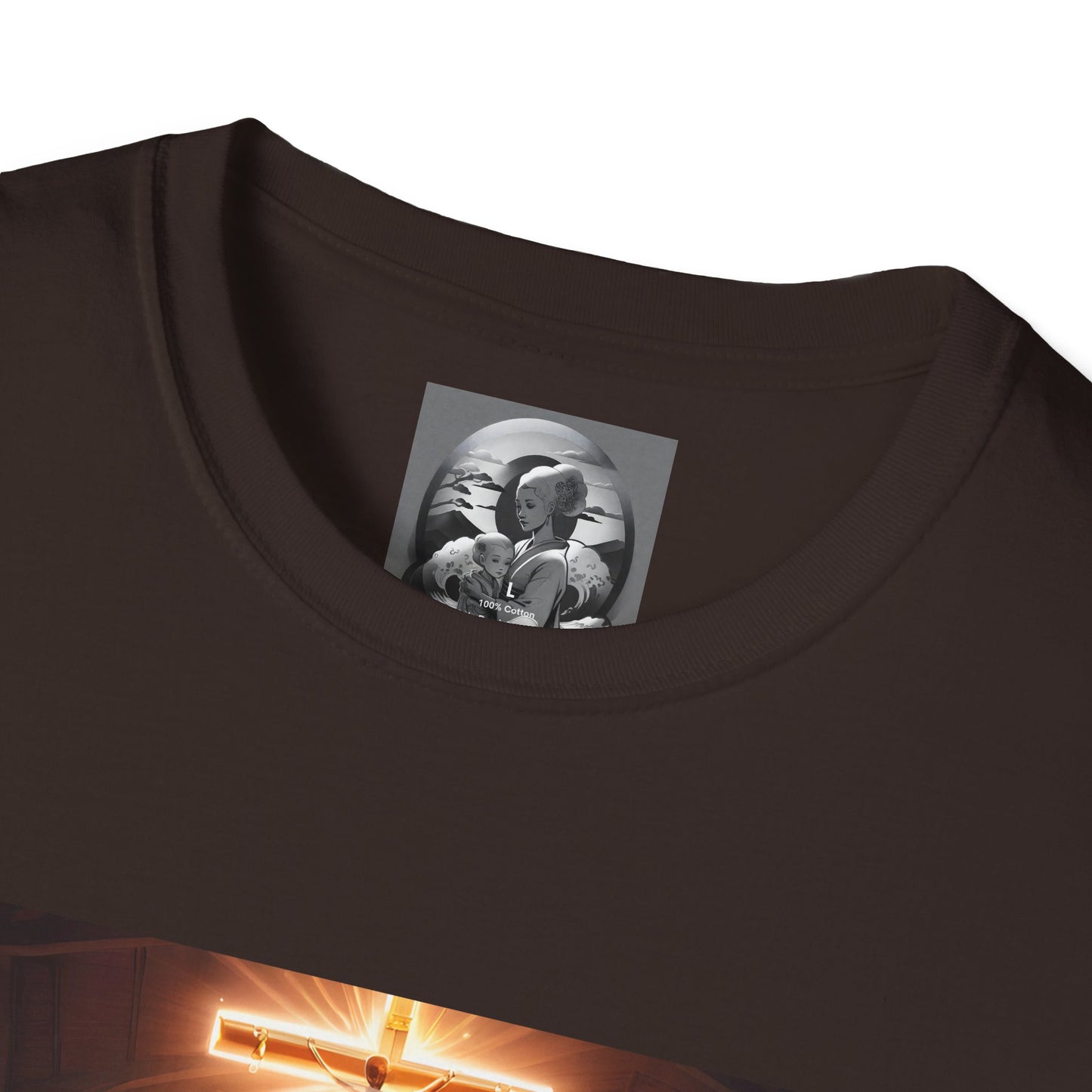 "In God we trust" Double Print Unisex Softstyle T-Shirt