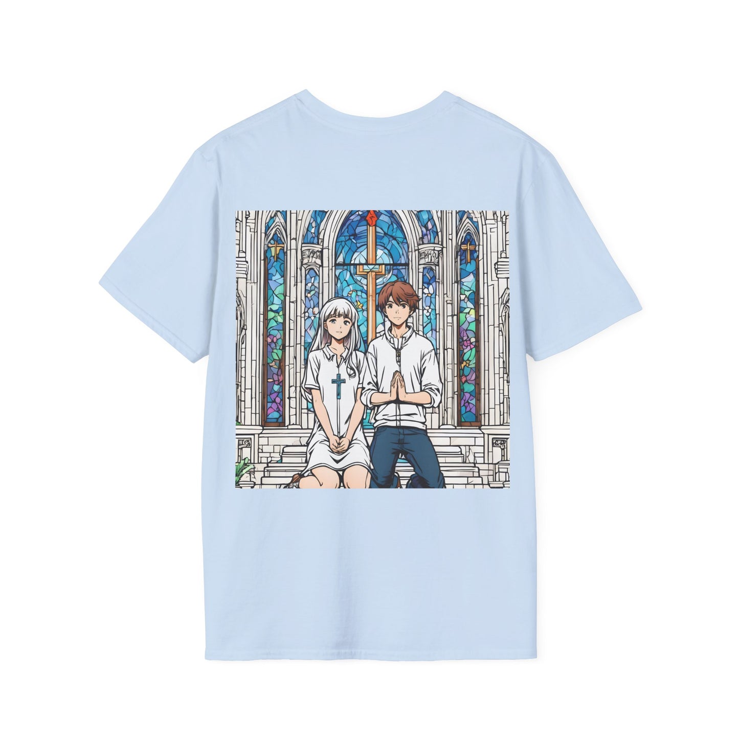 "In God we trust" Double Print Unisex Softstyle T-Shirt