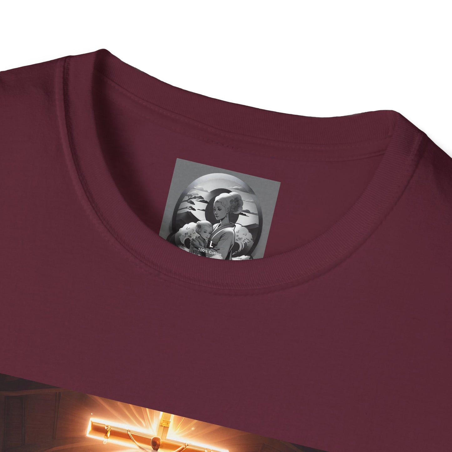 "In God we trust" Double Print Unisex Softstyle T-Shirt
