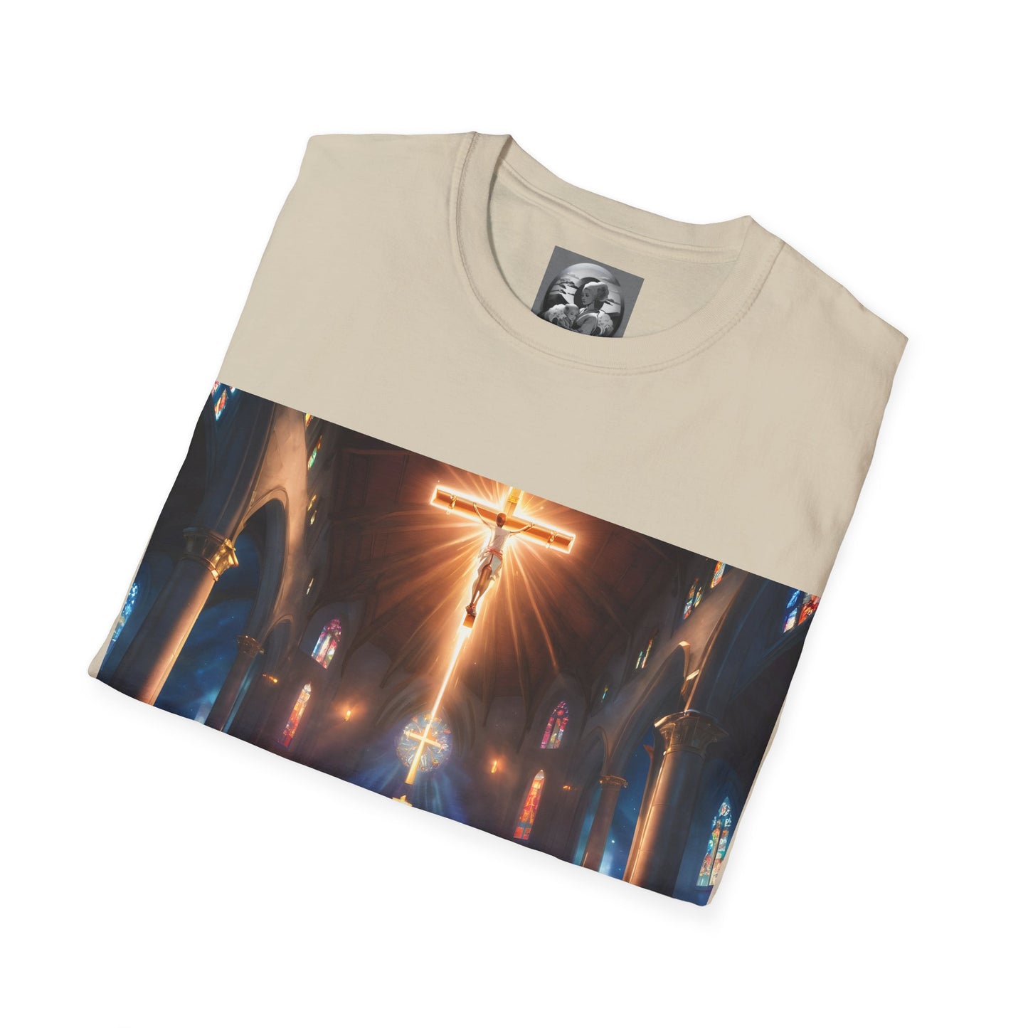"In God we trust" Double Print Unisex Softstyle T-Shirt