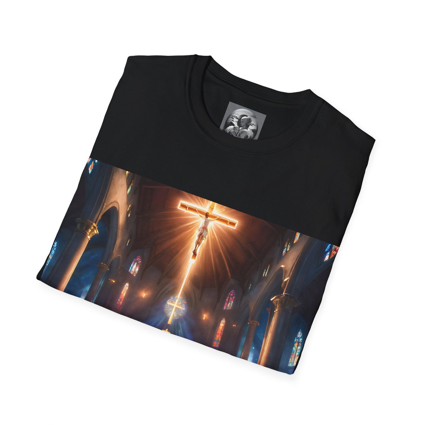"In God we trust" Double Print Unisex Softstyle T-Shirt