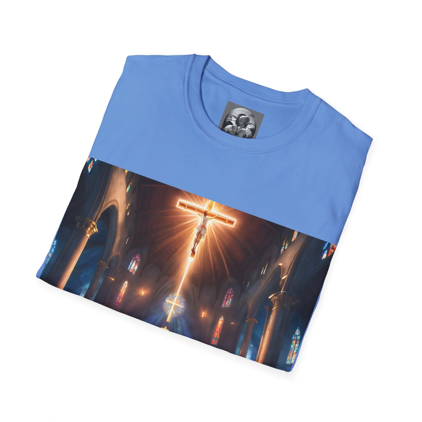 "In God we trust" Double Print Unisex Softstyle T-Shirt