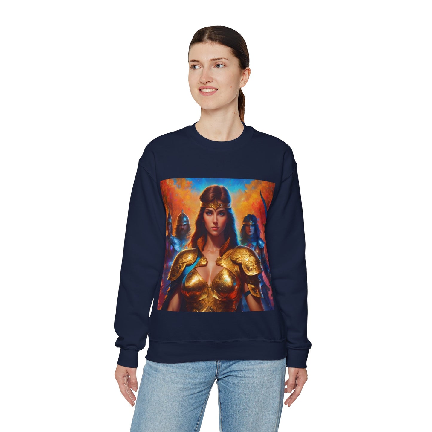 " Retro medical fantasy" Single Print Unisex Heavy Blend™ Crewneck Sweatshirt
