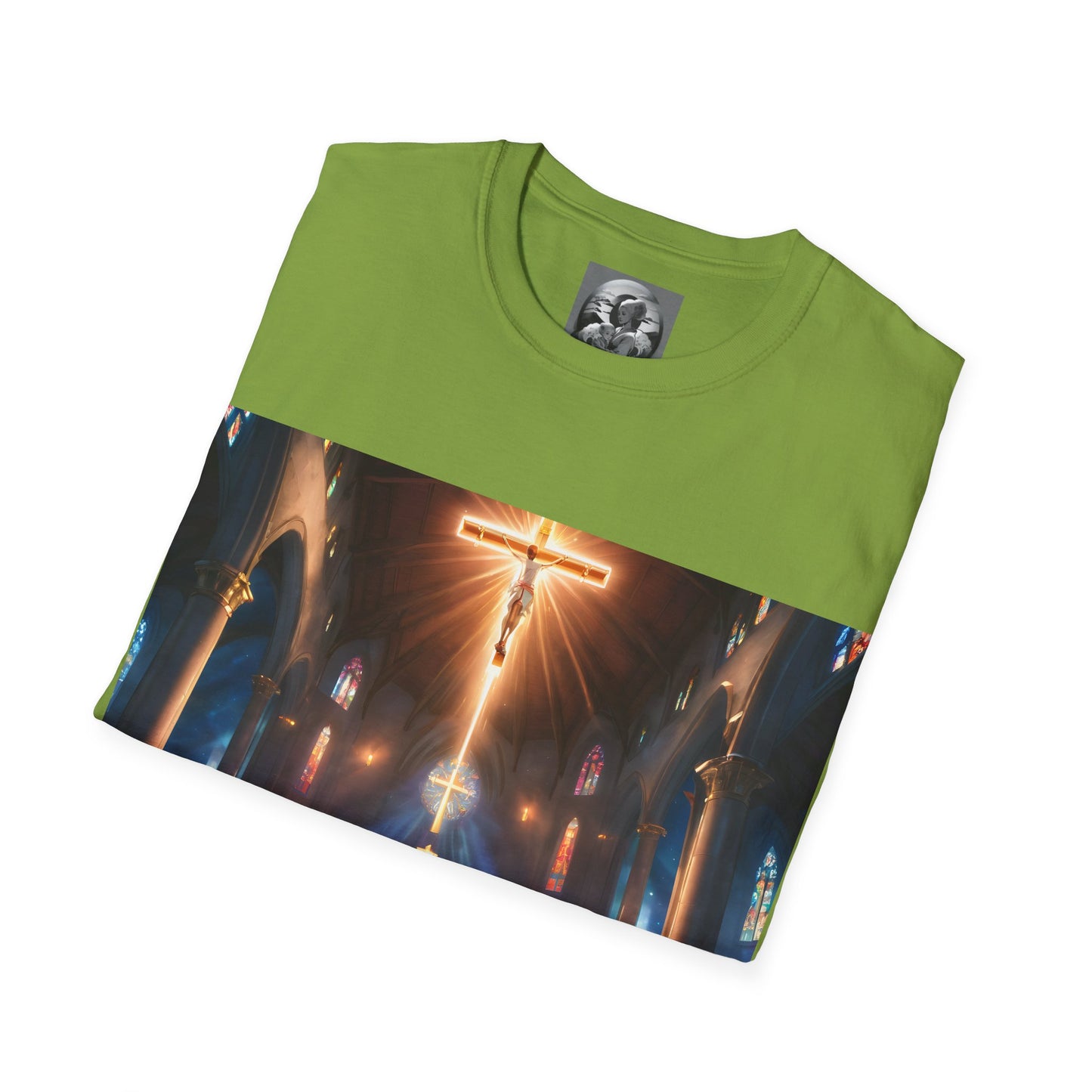 "In God we trust" Double Print Unisex Softstyle T-Shirt
