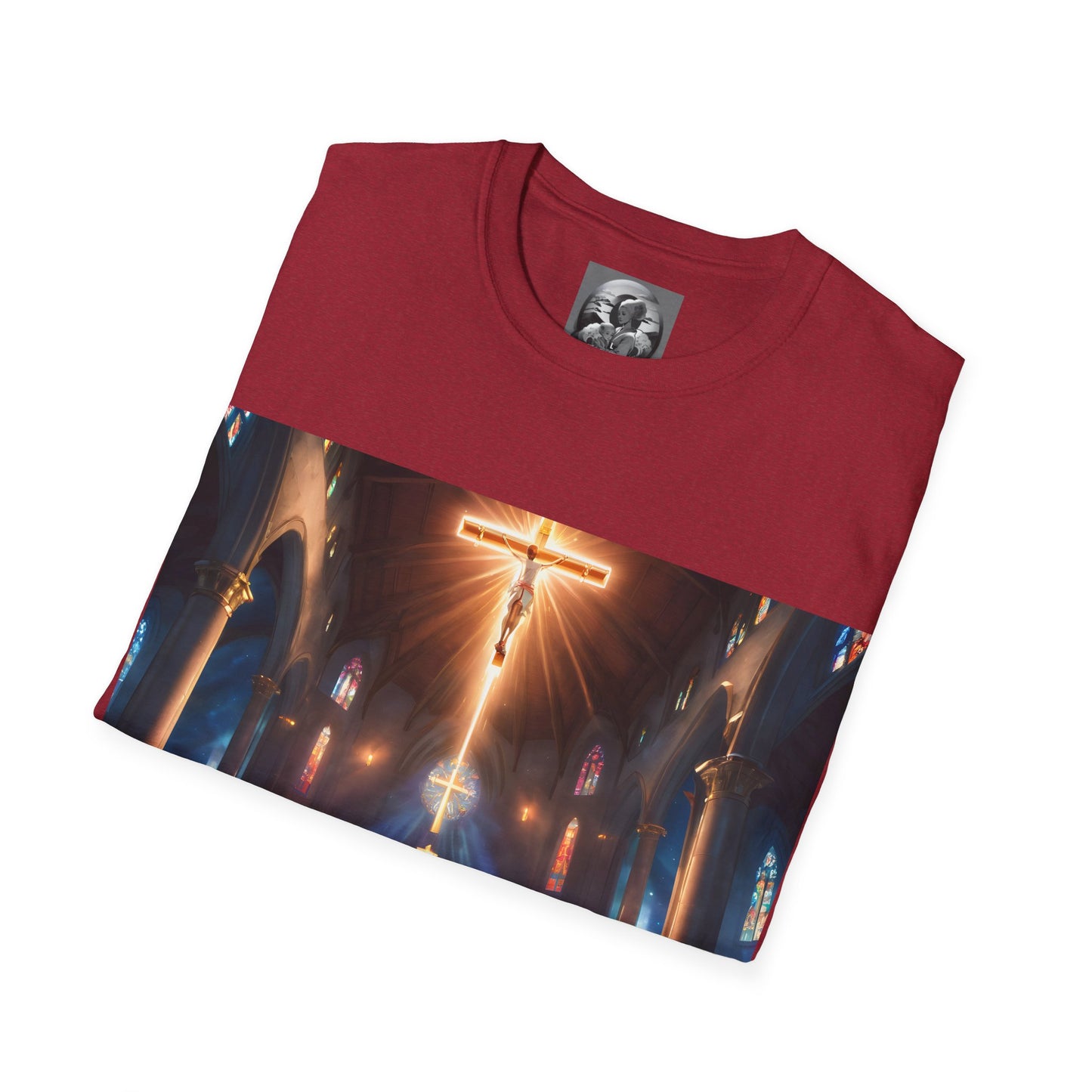 "In God we trust" Double Print Unisex Softstyle T-Shirt