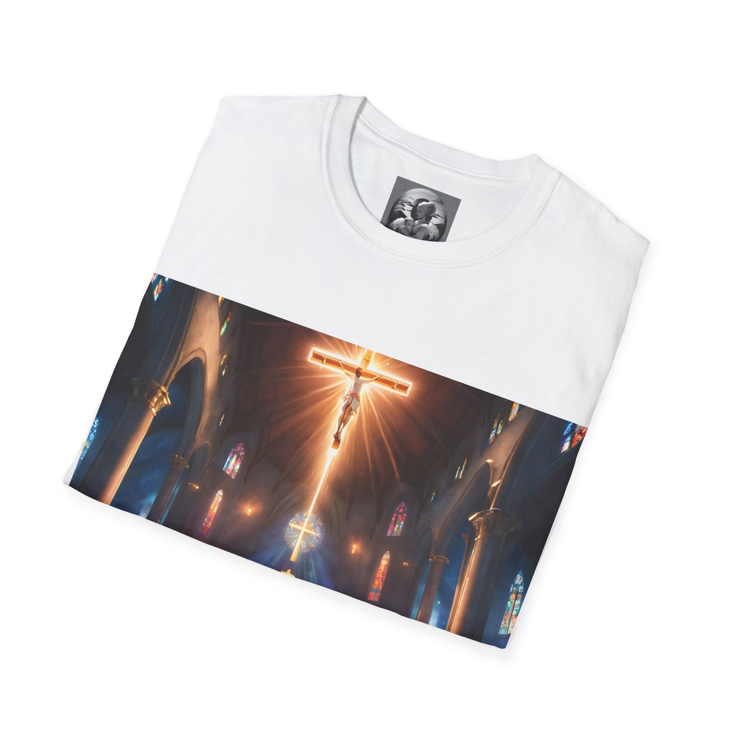 "In God we trust" Double Print Unisex Softstyle T-Shirt