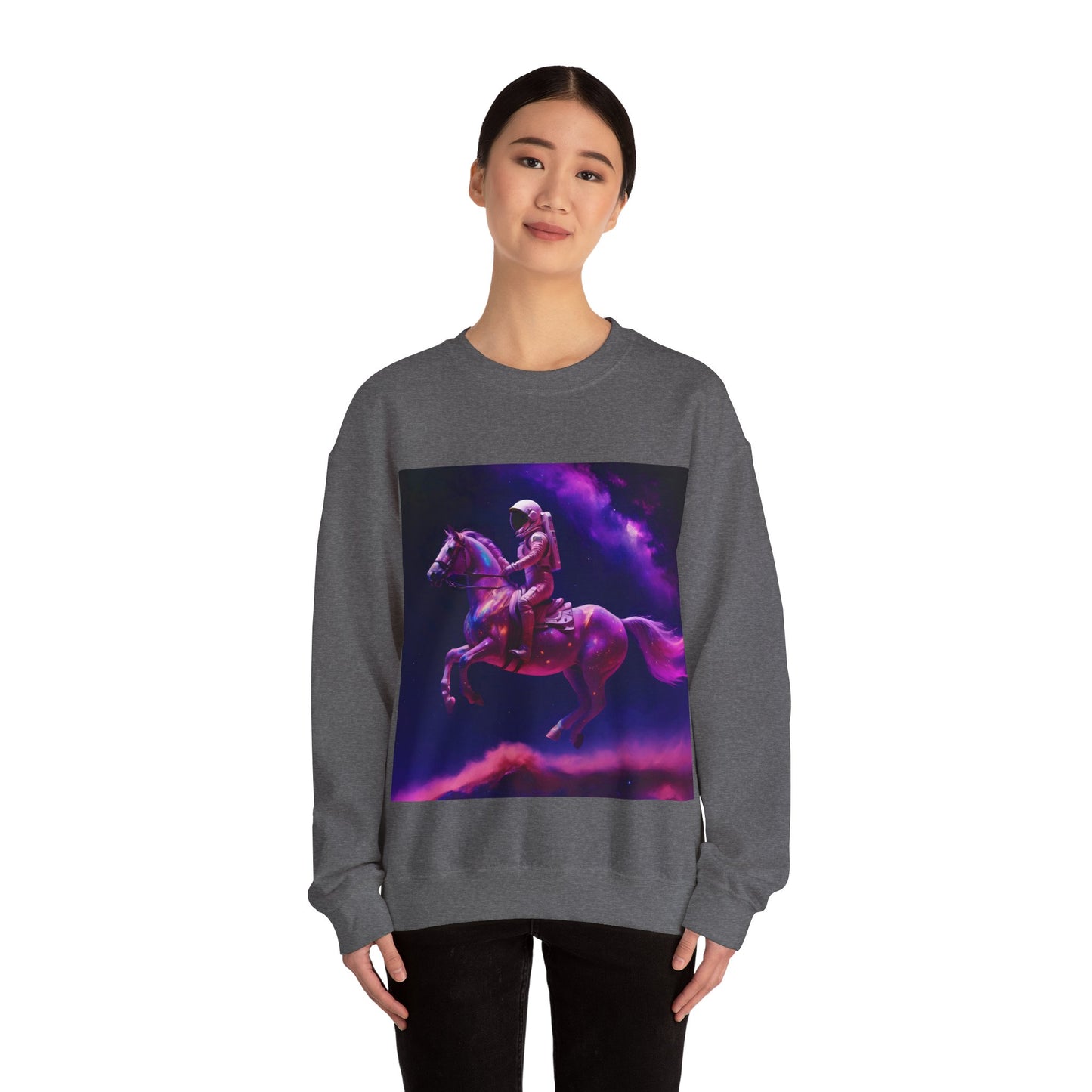 "Goodnight space cowboy" Single Print Unisex Heavy Blend™ Crewneck Sweatshirt