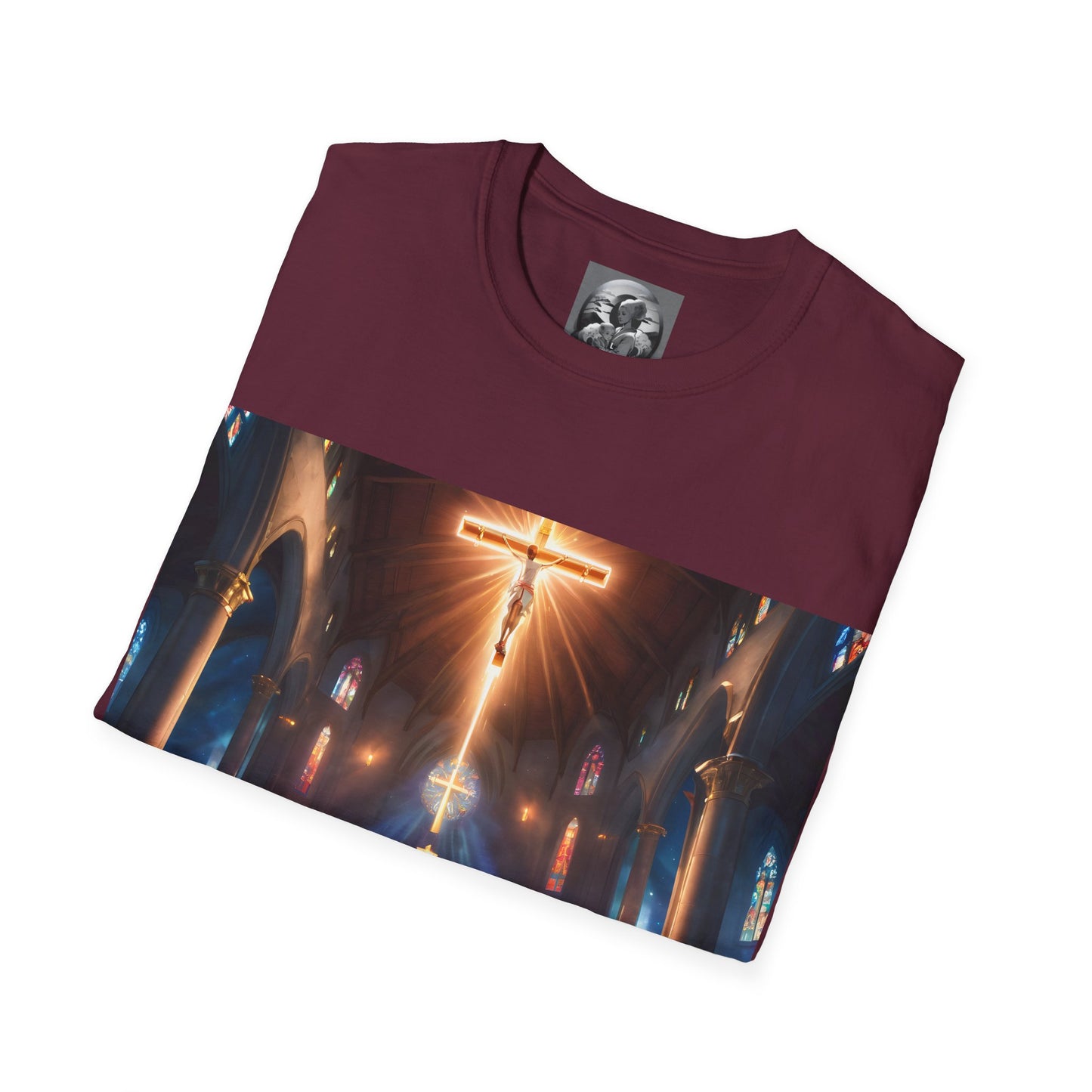 "In God we trust" Double Print Unisex Softstyle T-Shirt