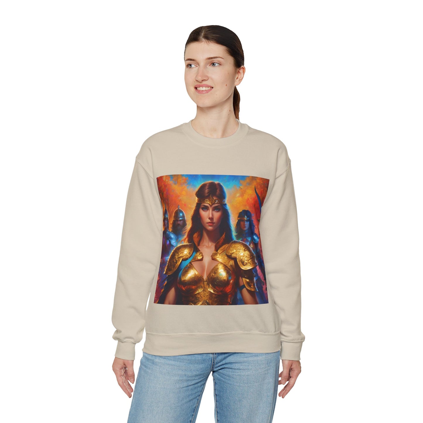 " Retro medical fantasy" Single Print Unisex Heavy Blend™ Crewneck Sweatshirt