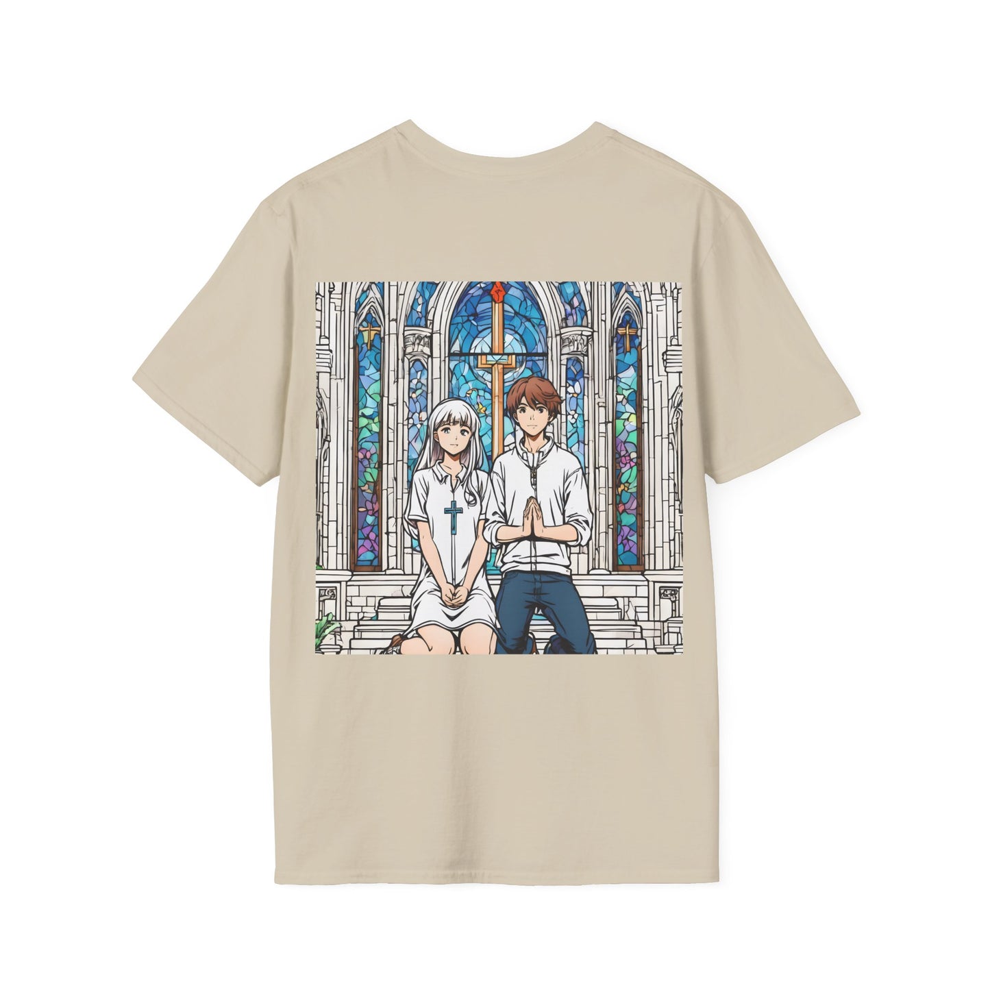 "In God we trust" Double Print Unisex Softstyle T-Shirt
