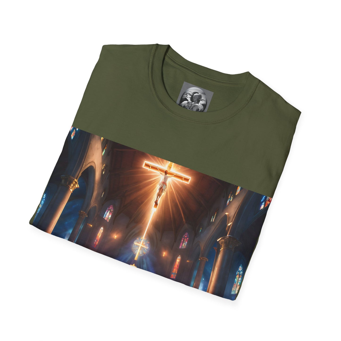 "In God we trust" Double Print Unisex Softstyle T-Shirt