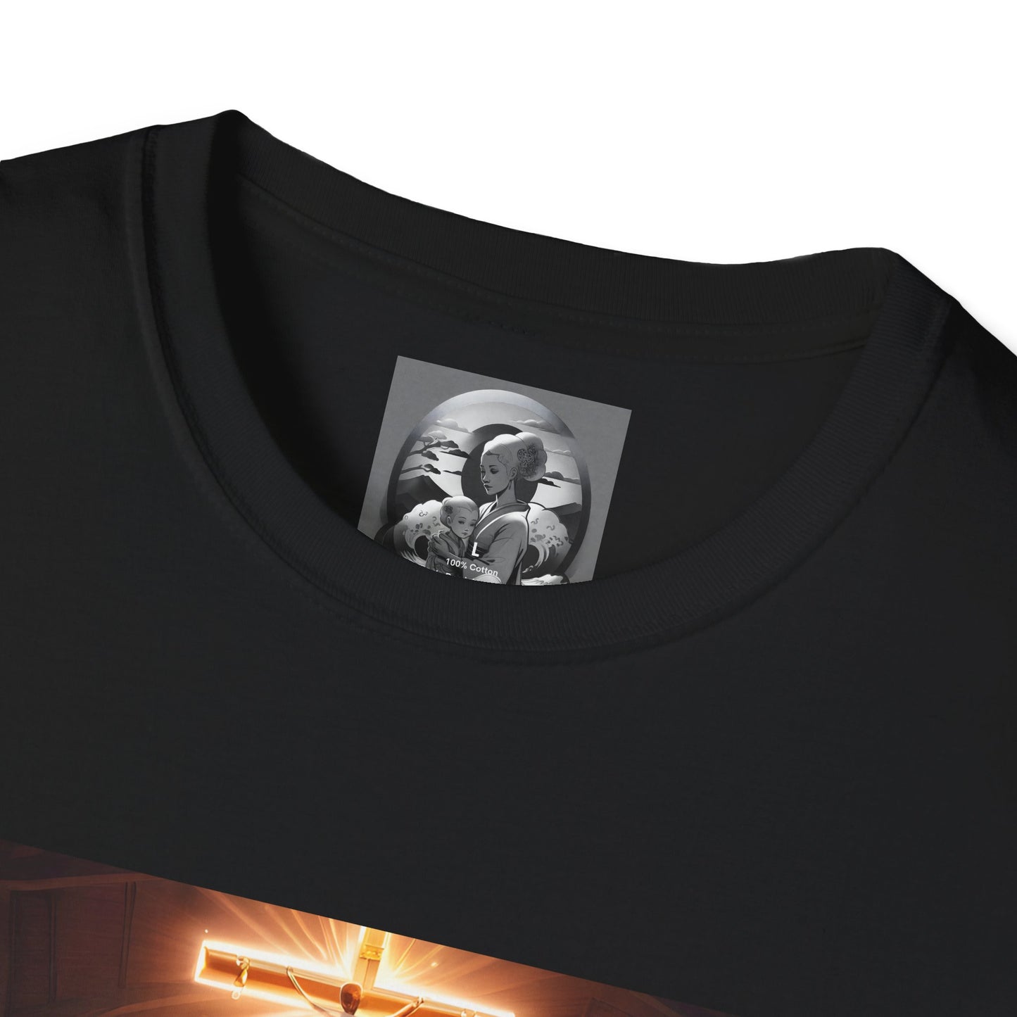 "In God we trust" Double Print Unisex Softstyle T-Shirt