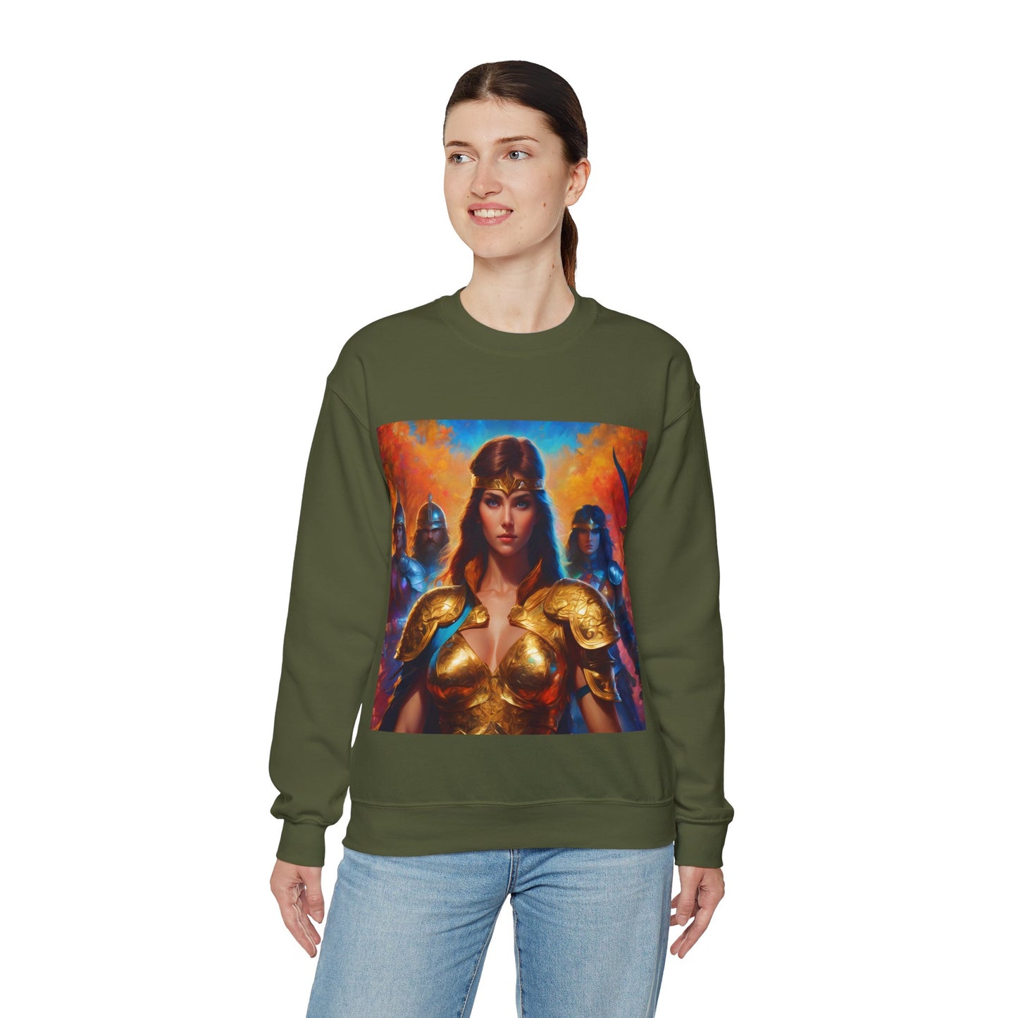 " Retro medical fantasy" Single Print Unisex Heavy Blend™ Crewneck Sweatshirt