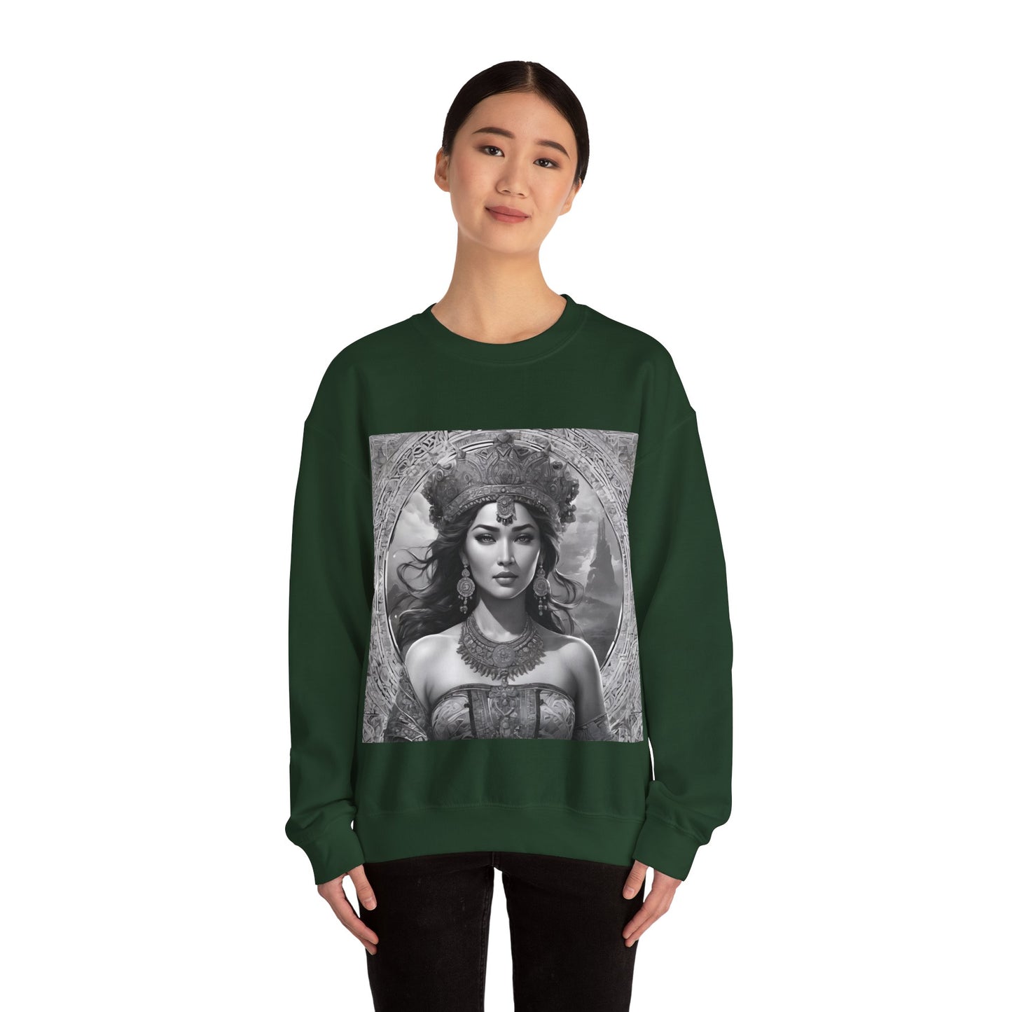 "Queen of Heritage" Unisex Heavy Blend™ Crewneck Sweatshirt