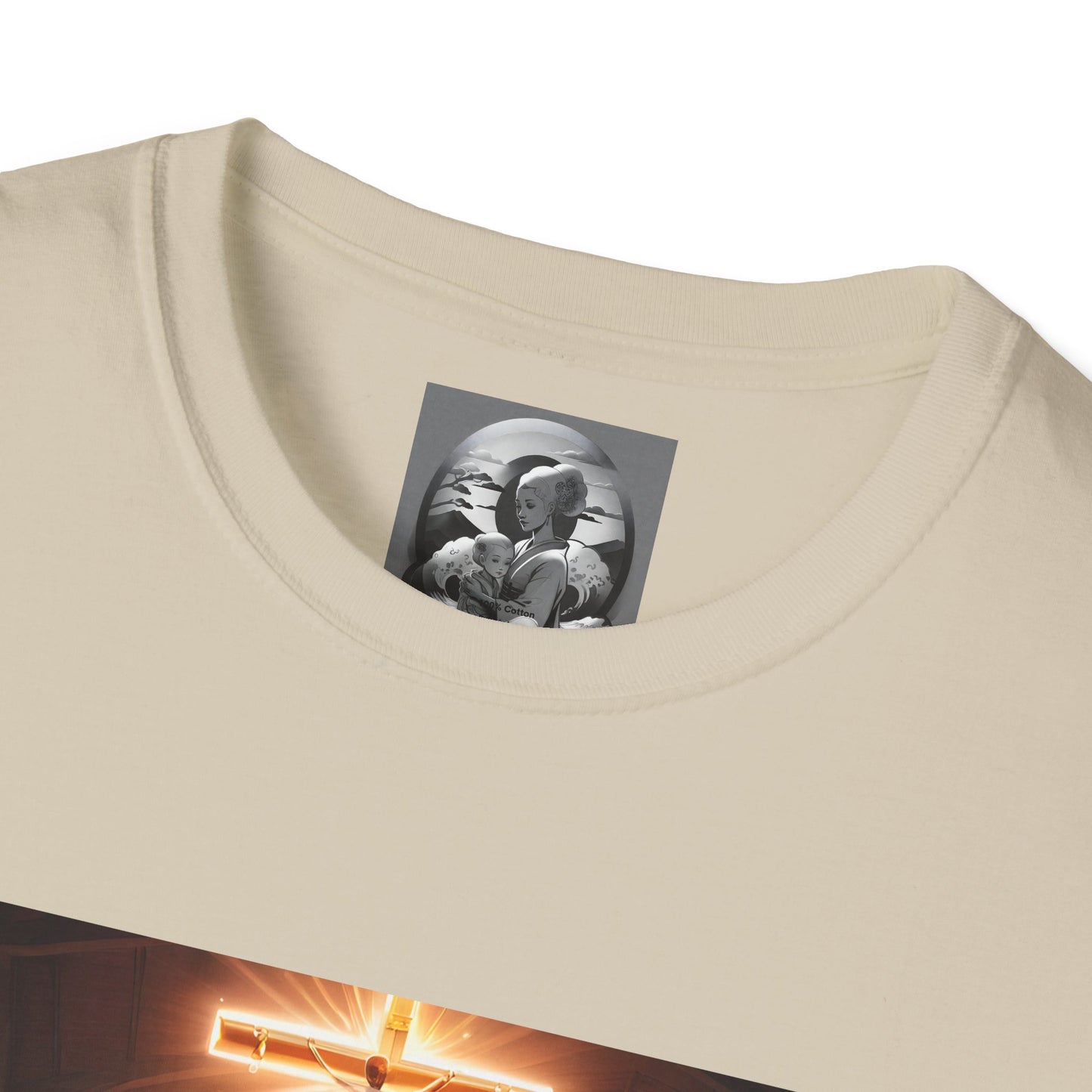 "In God we trust" Double Print Unisex Softstyle T-Shirt