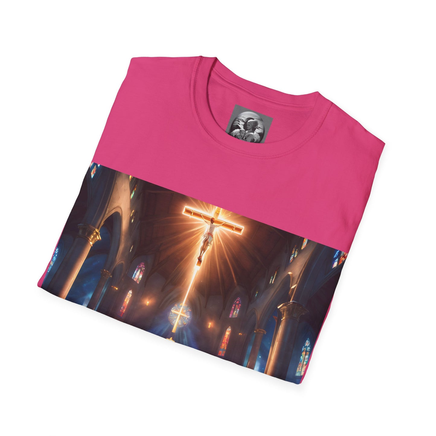 "In God we trust" Double Print Unisex Softstyle T-Shirt
