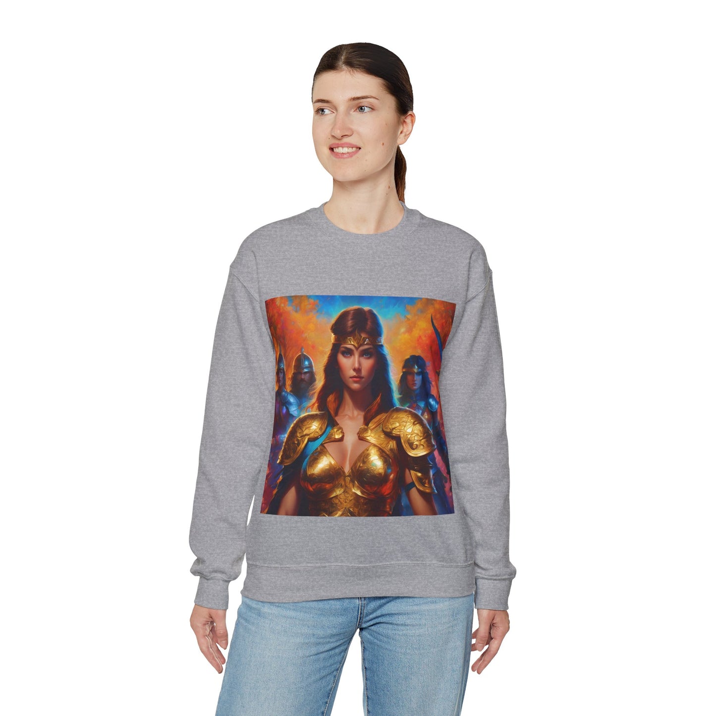 " Retro medical fantasy" Single Print Unisex Heavy Blend™ Crewneck Sweatshirt