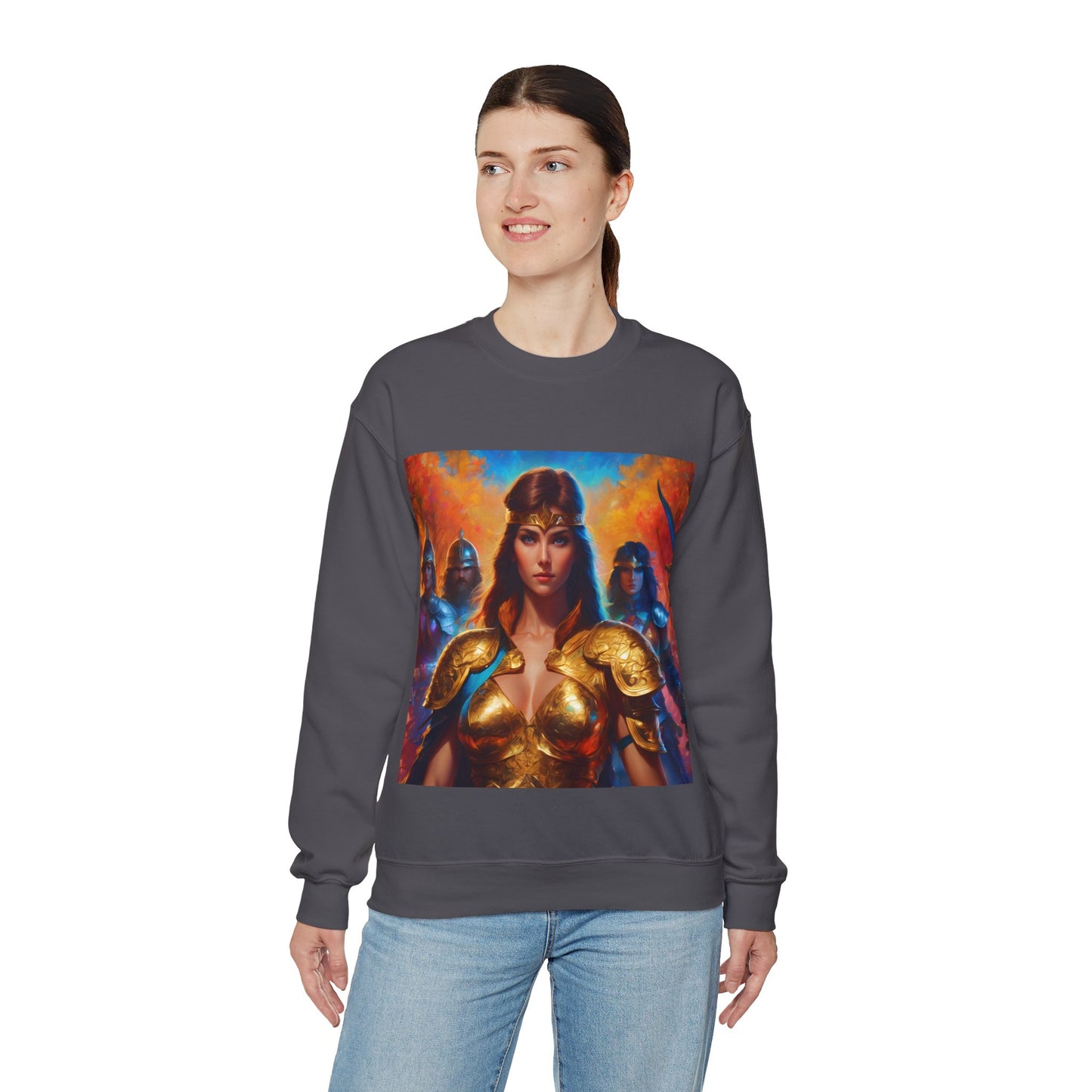 " Retro medical fantasy" Single Print Unisex Heavy Blend™ Crewneck Sweatshirt
