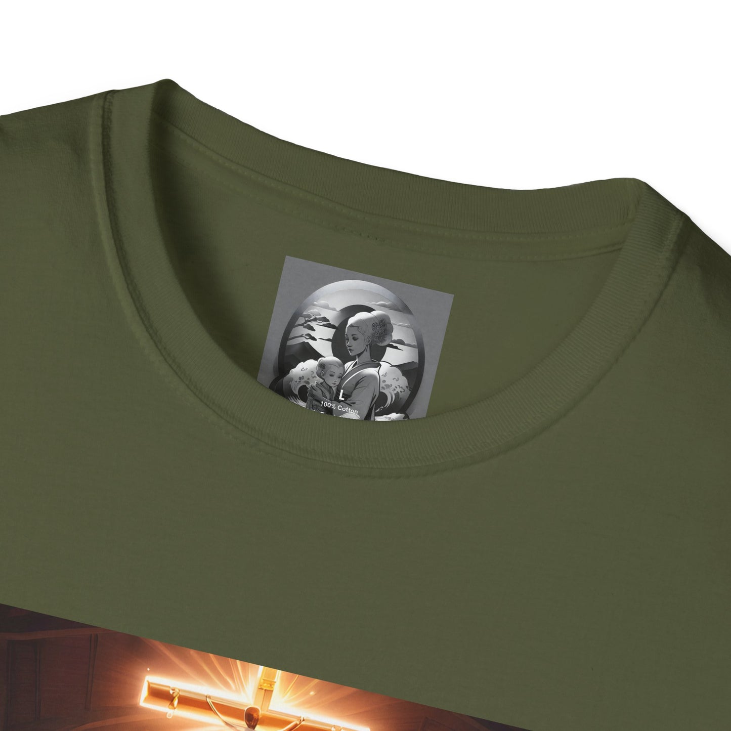 "In God we trust" Double Print Unisex Softstyle T-Shirt
