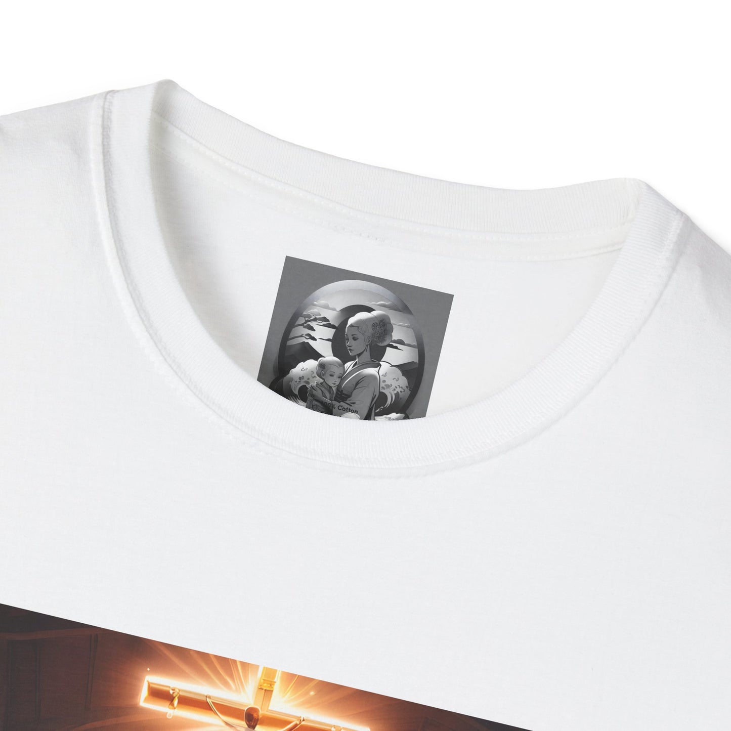"In God we trust" Double Print Unisex Softstyle T-Shirt