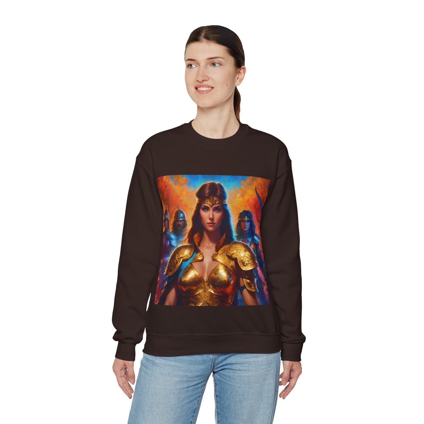 " Retro medical fantasy" Single Print Unisex Heavy Blend™ Crewneck Sweatshirt