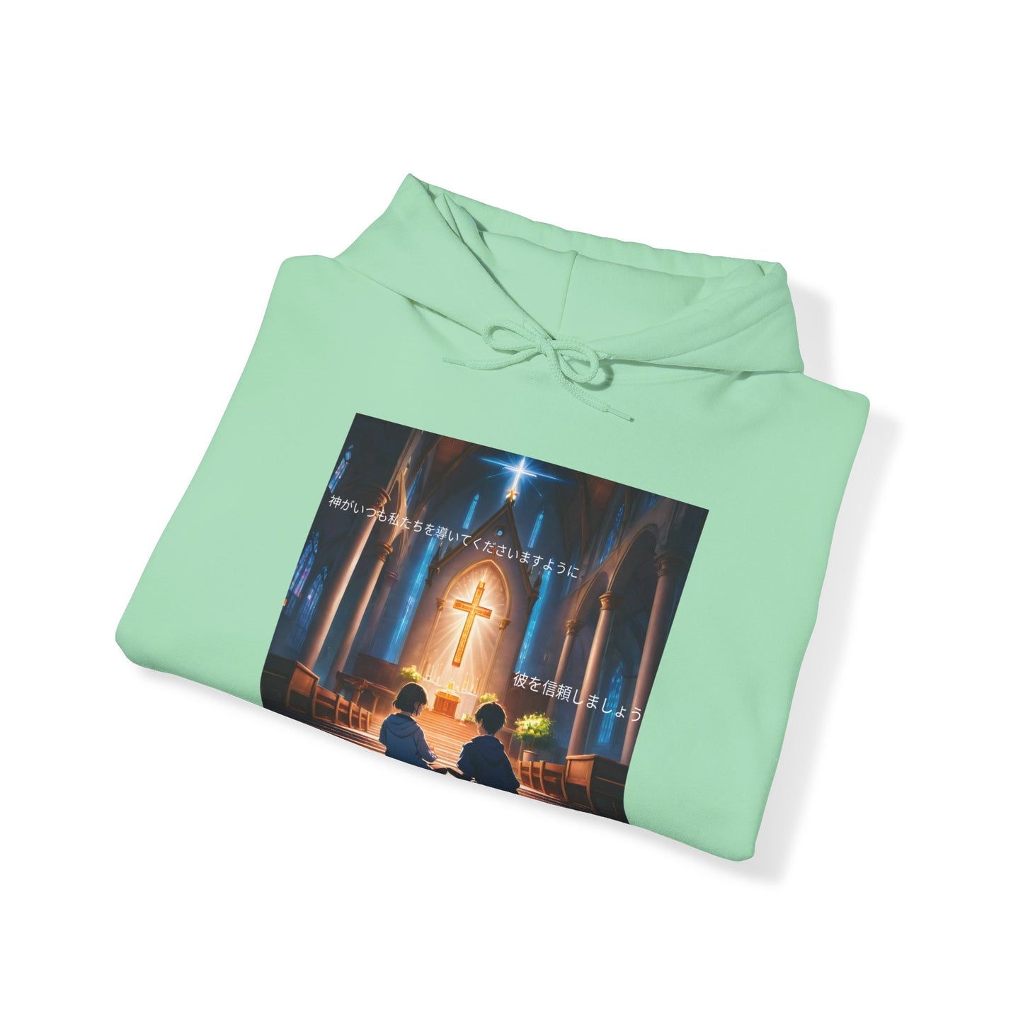 "In God we trust" Single Print Unisex Heavy Blend™ Hooded Sweatshirt