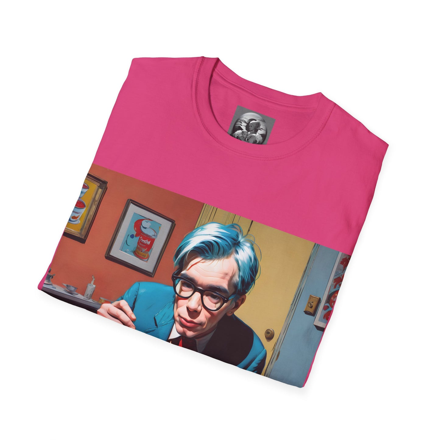 "Warhol: the abstract legend" Single Print Unisex Softstyle T-Shirt