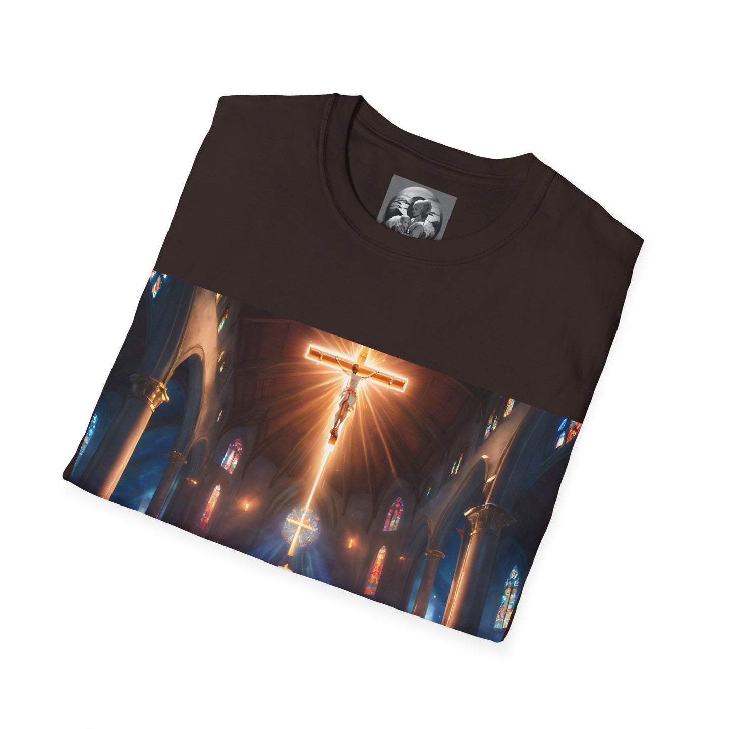 "In God we trust" Double Print Unisex Softstyle T-Shirt