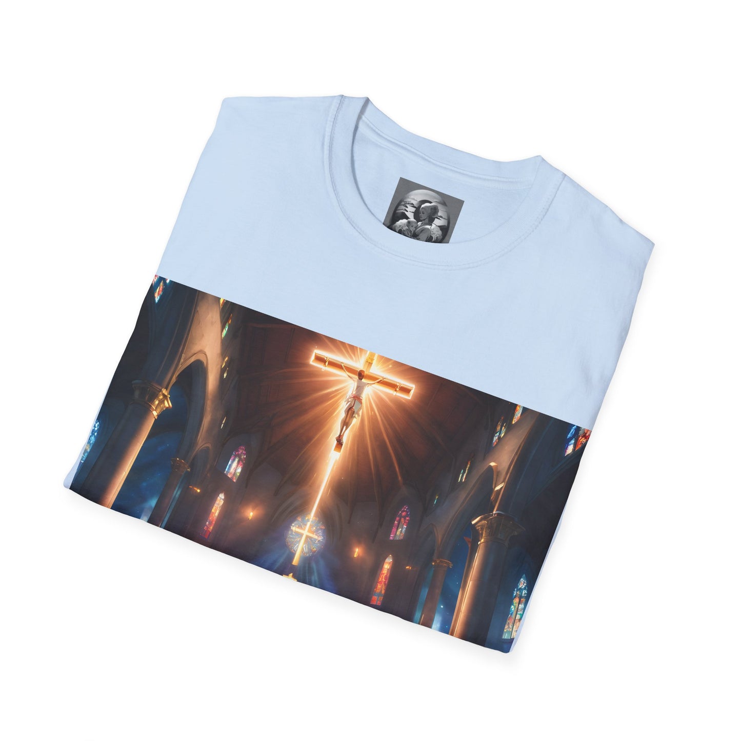 "In God we trust" Double Print Unisex Softstyle T-Shirt