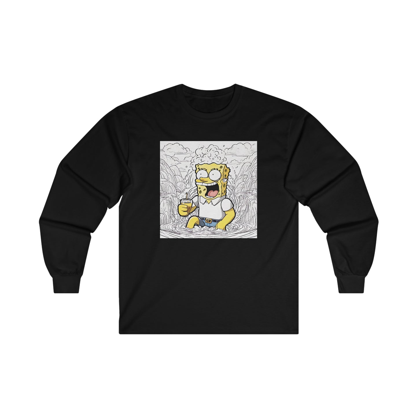 "WTH !!!' Single Print Ultra Cotton Long Sleeve Tee