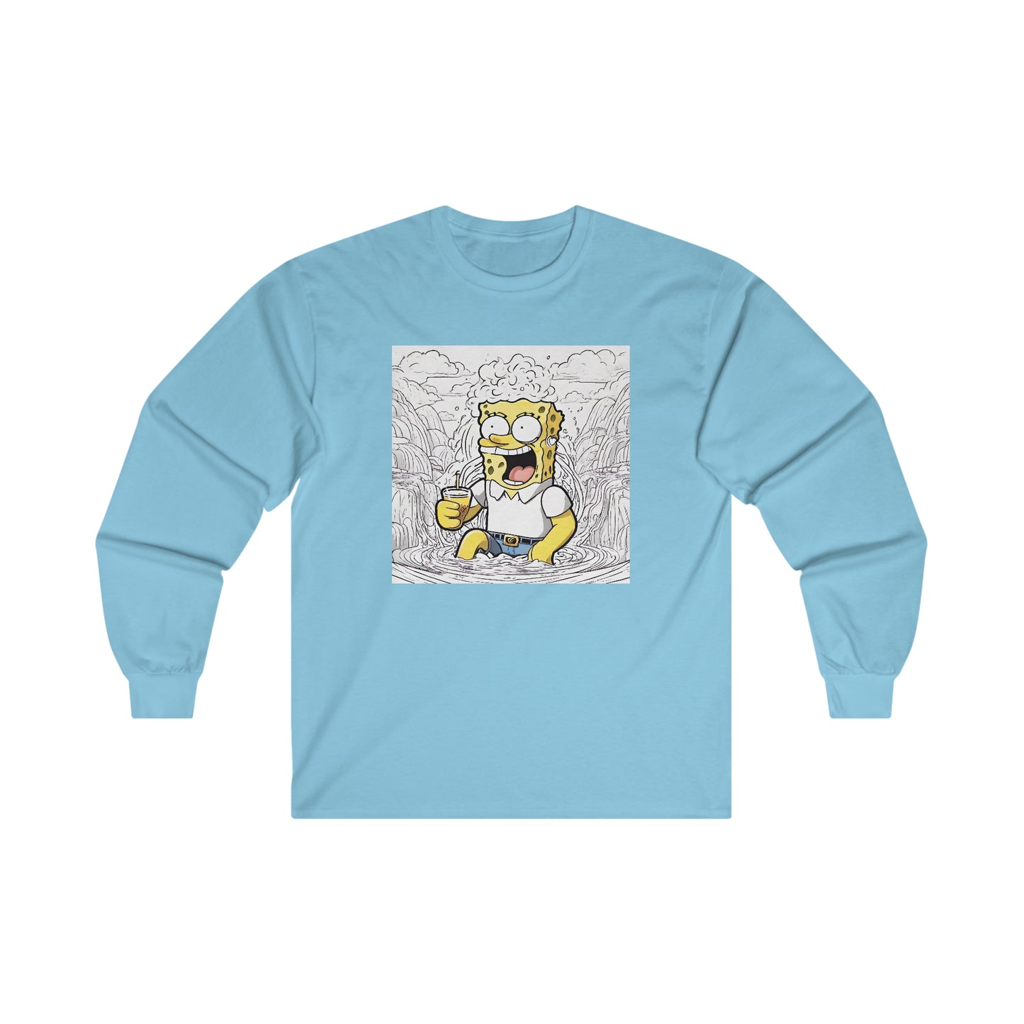 "WTH !!!' Single Print Ultra Cotton Long Sleeve Tee
