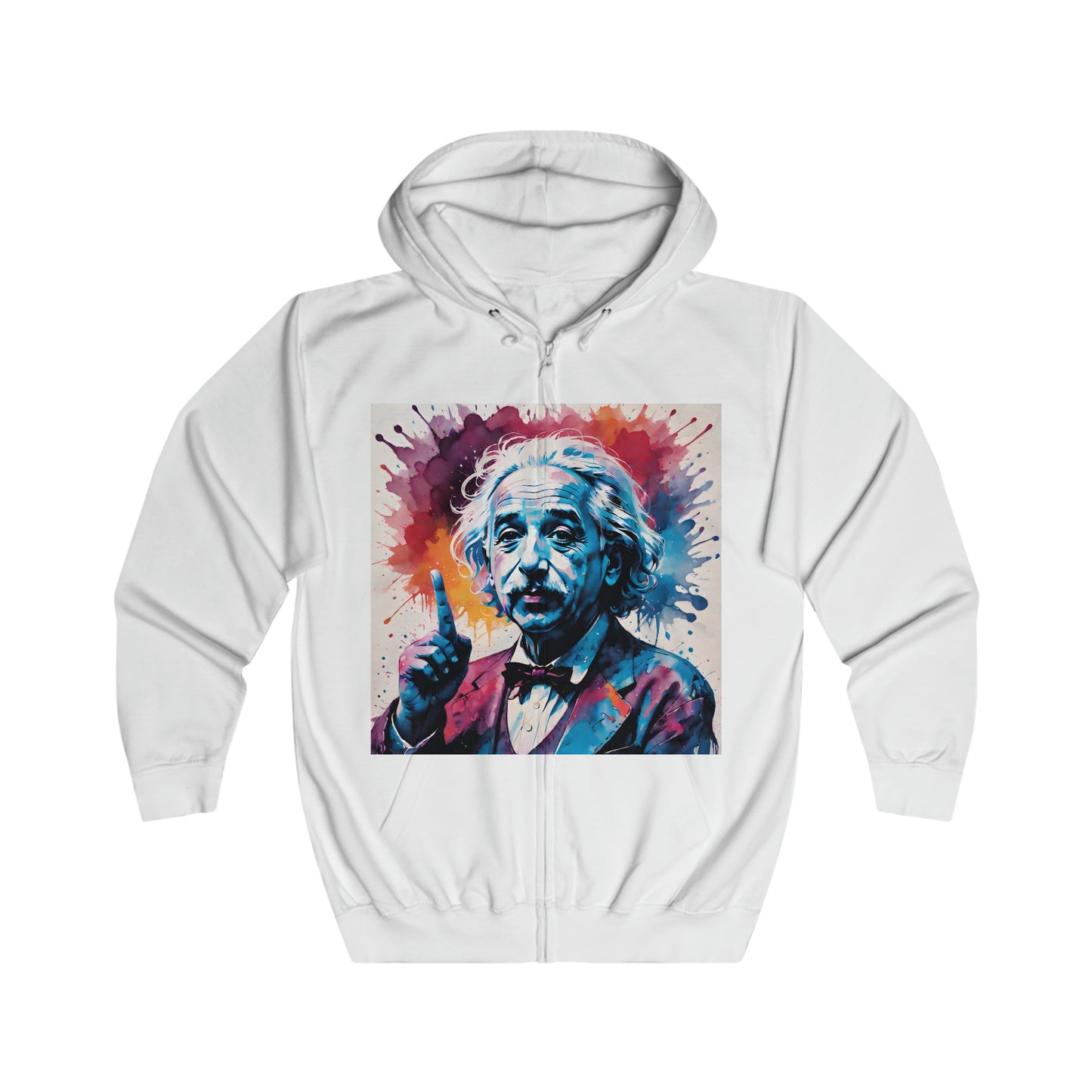 "The theory of everything" Single Print Unisex Full Zip Hoodie