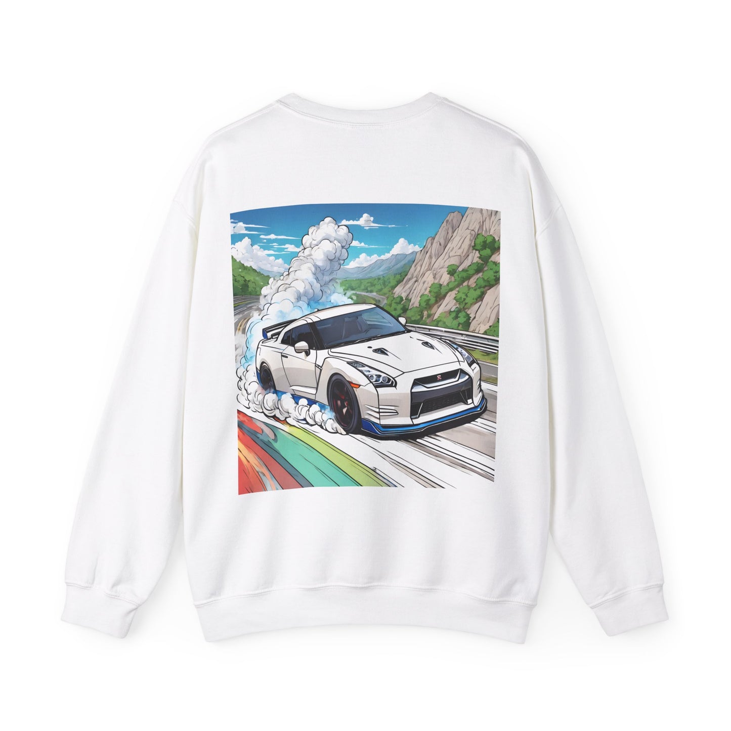 " Go, Go, Go Racing !!!!!!" Double Print Unisex Heavy Blend™ Crewneck Sweatshirt