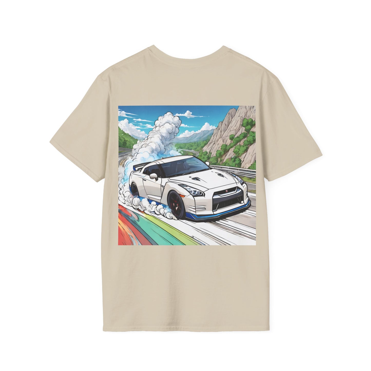 " Go, Go, Go Racing !!!!!!" Double Print Unisex Softstyle T-Shirt