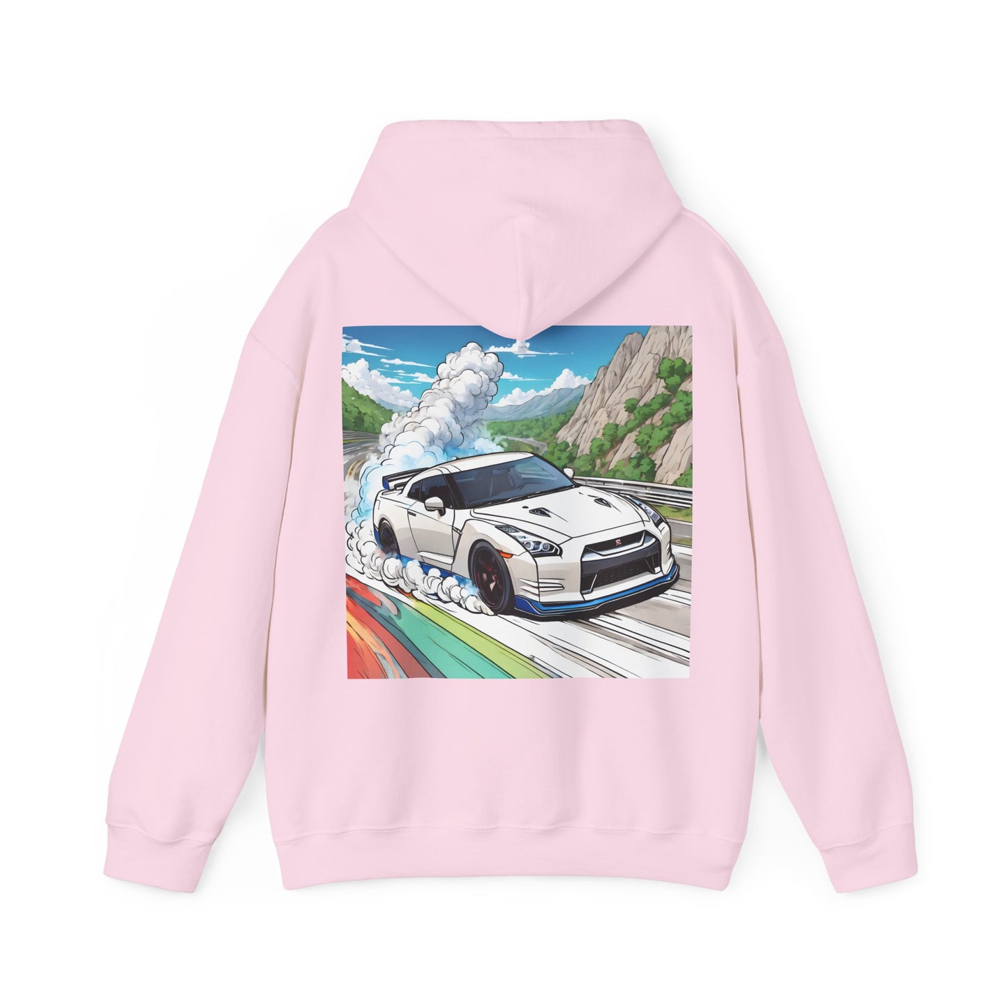 " Go, Go, Go Racing !!!!!!" Double Print Unisex Heavy Blend™ Hooded Sweatshirt