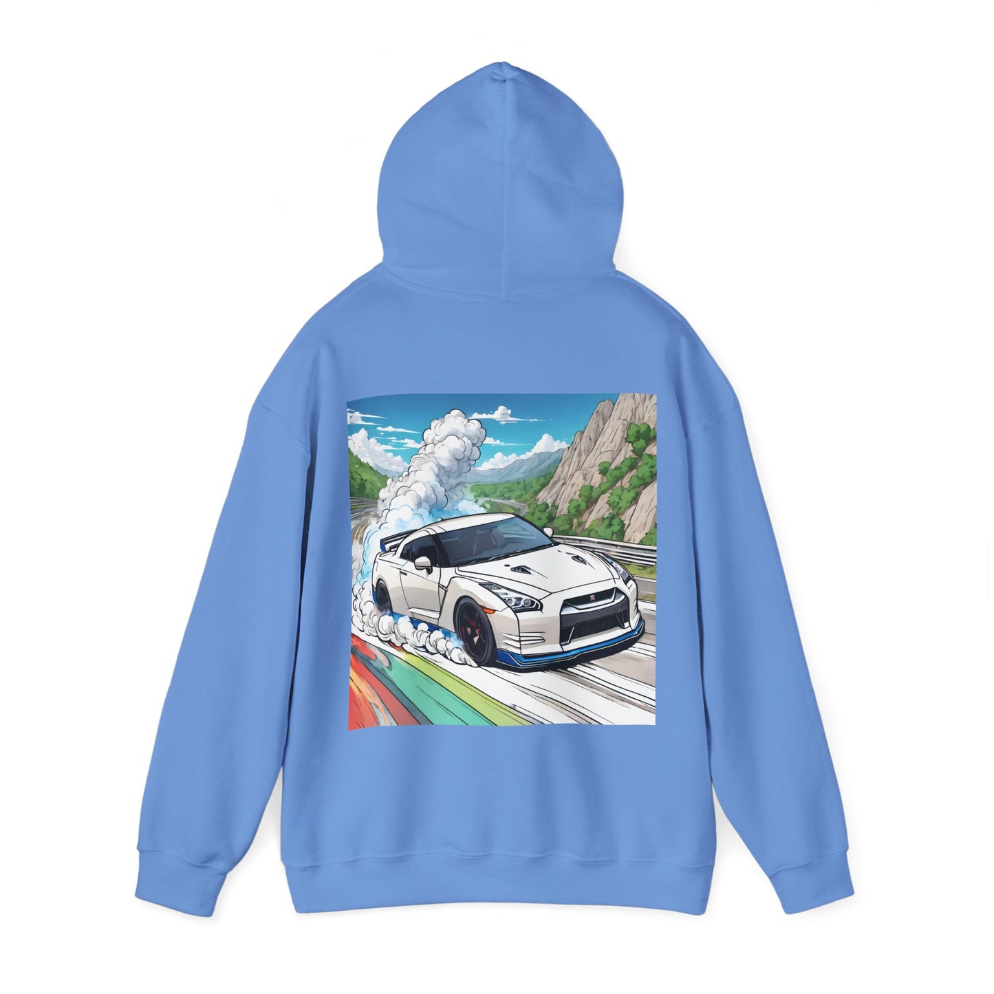 " Go, Go, Go Racing !!!!!!" Double Print Unisex Heavy Blend™ Hooded Sweatshirt