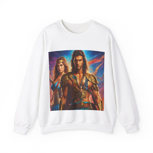 "80s medieval fantasy" Single Print Unisex Heavy Blend™ Crewneck Sweatshirt
