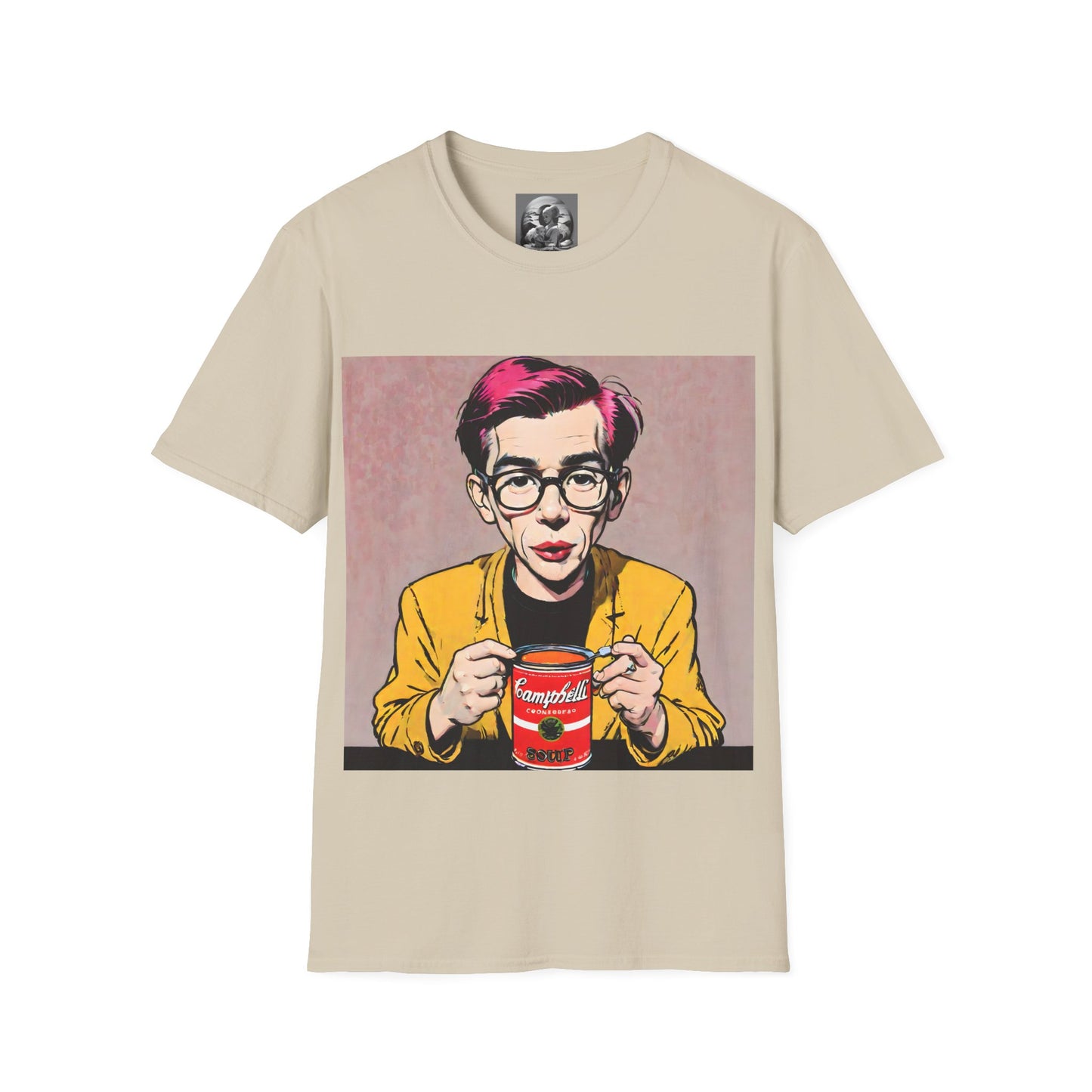 "Warhol: the abstract legend" Single Print Unisex Softstyle T-Shirt