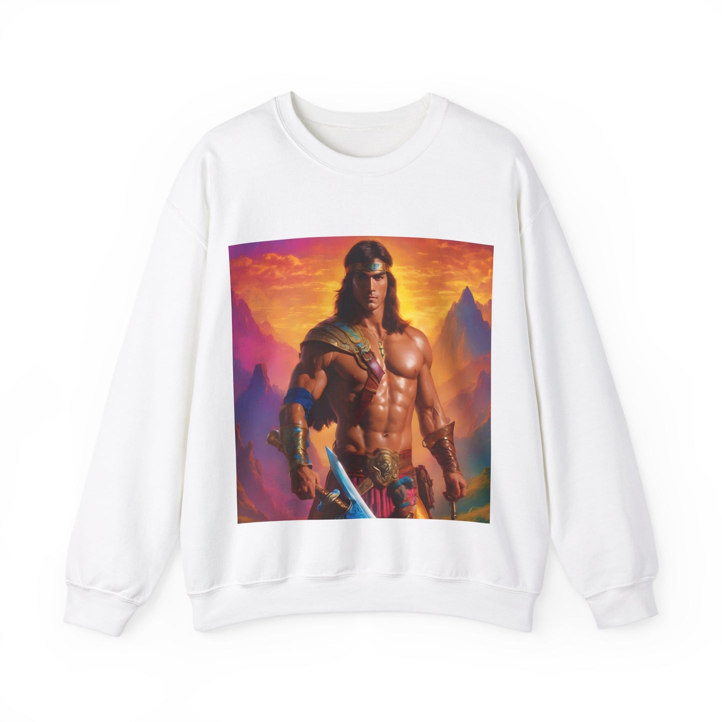 " Retro medical fantasy" Single Print Unisex Heavy Blend™ Crewneck Sweatshirt