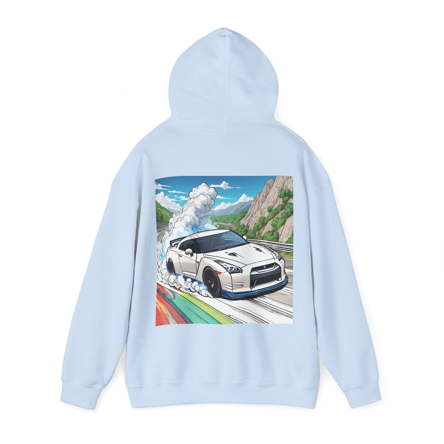 " Go, Go, Go Racing !!!!!!" Double Print Unisex Heavy Blend™ Hooded Sweatshirt