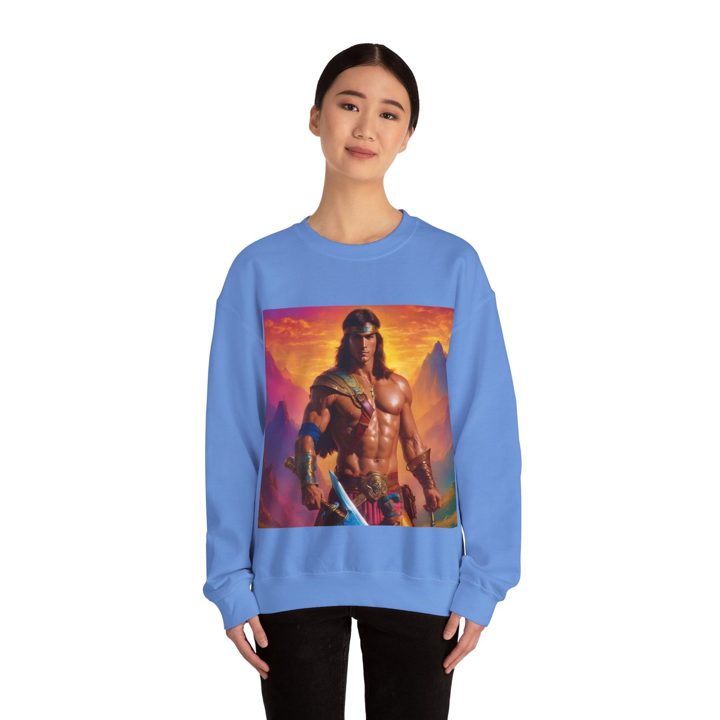 " Retro medical fantasy" Single Print Unisex Heavy Blend™ Crewneck Sweatshirt