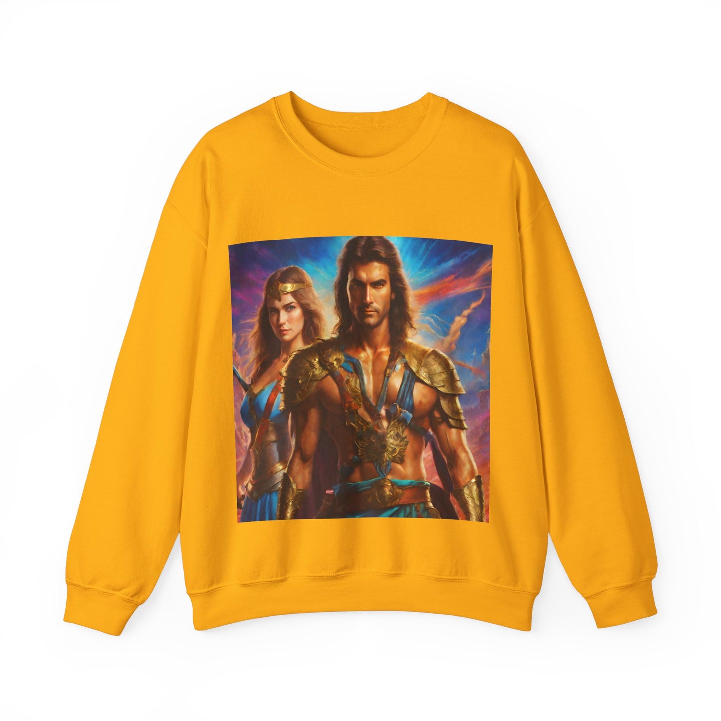 "80s medieval fantasy" Single Print Unisex Heavy Blend™ Crewneck Sweatshirt