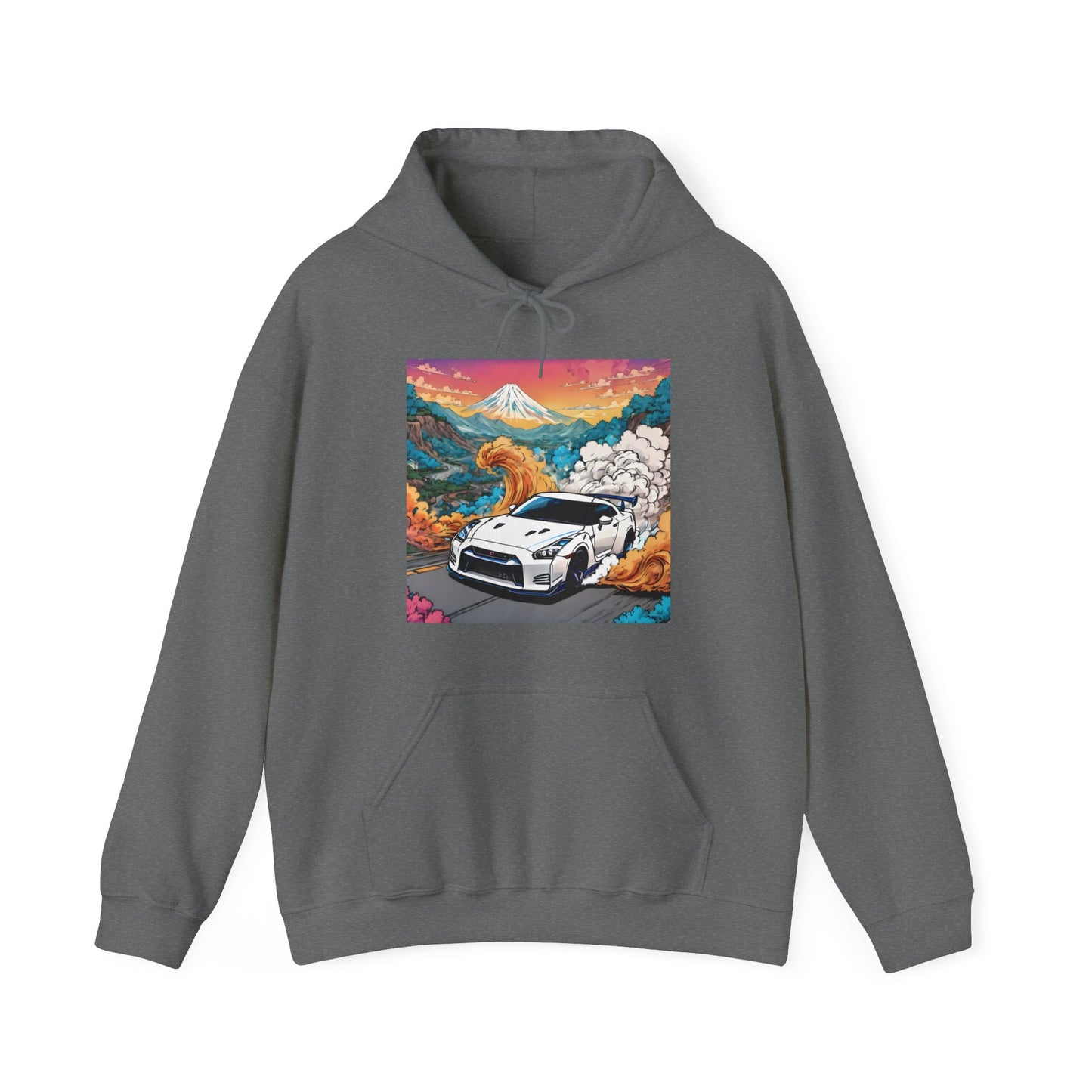 " Go, Go, Go Racing !!!!!!" Double Print Unisex Heavy Blend™ Hooded Sweatshirt