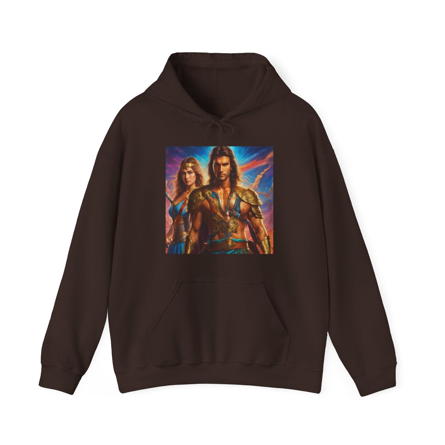 "80s medieval fantasy" Single Print Unisex Heavy Blend™ Hooded Sweatshirt