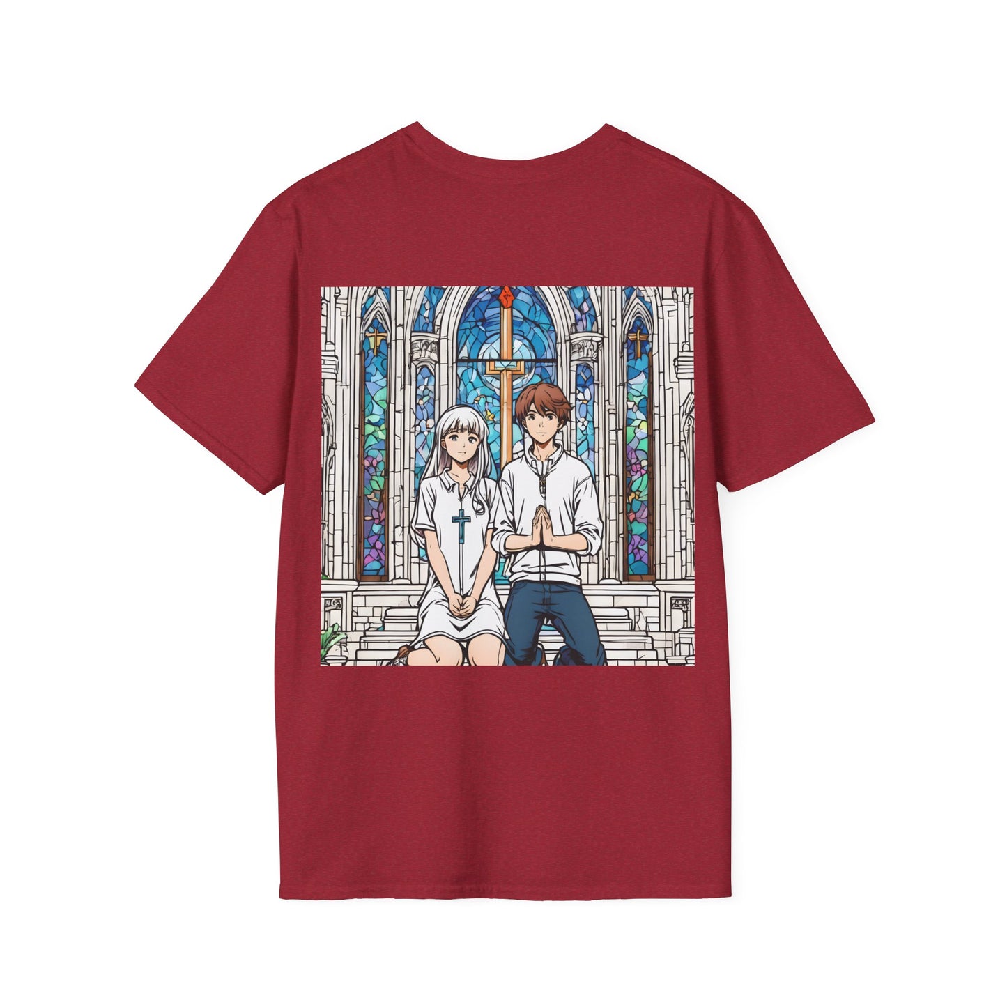 "In God we trust" Double Print Unisex Softstyle T-Shirt