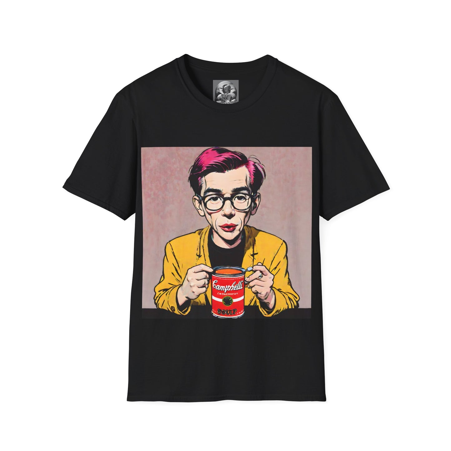 "Warhol: the abstract legend" Single Print Unisex Softstyle T-Shirt