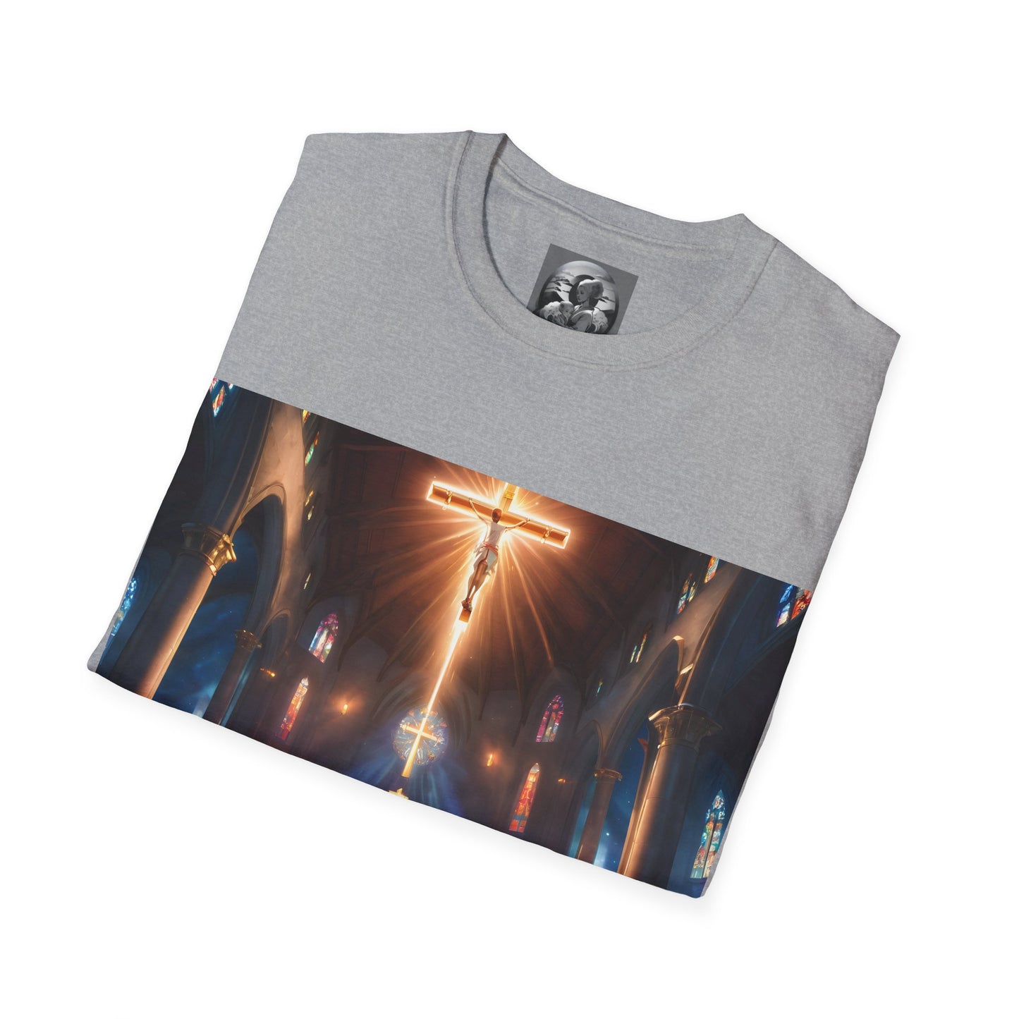 "In God we trust"  Double Print Unisex Softstyle T-Shirt